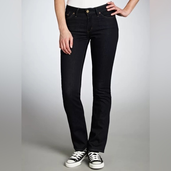 Women‎ Levi’s Dark blue Bold Curve classic rise straight Jeans size 12 - Picture 1 of 10